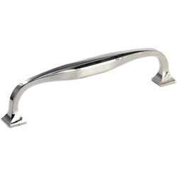 Grace 6-5/16 Inch Center to Center Cabinet Pull, Polished Nickel