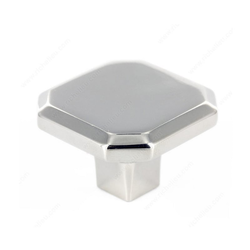 Grace 1-5/16 Inch Diameter Polished Nickel Cabinet Knob