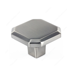 Grace 1-5/16 Inch Diameter Brushed Nickel Cabinet Knob