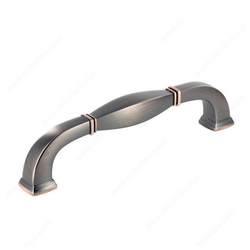 Heritage 6 Inch Center to Center Brushed Oil-Rubbed Bronze Cabinet Pull