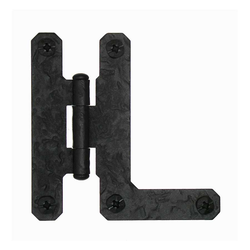 Rough Iron Flush "HL inch Hinge Black Iron