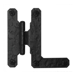 Rough Iron 3/8 inch Offset "HL inch Hinge Black Iron