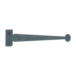 Rough Iron 3/8 inch Offset Strap Hinge 6 inch Long Black Iron