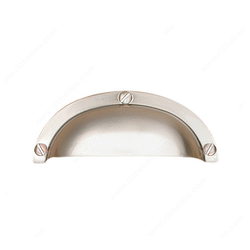 Povera 2-1/2 Inch Center to Center Brushed Nickel Cabinet Cup Pull