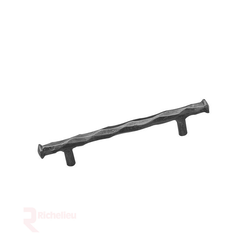 Forged Iron 5-1/16 Inch Center to Center Antique Iron Cabinet Pull