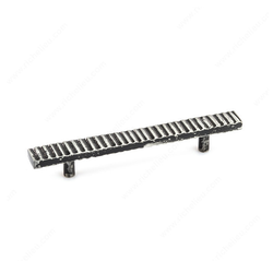 Forged Iron 5-1/16 Inch Center to Center Antique Iron Cabinet Pull
