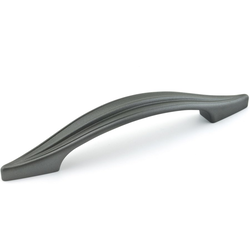 Swoop 5-1/16 Inch Center to Center Graphite Cabinet Pull