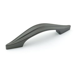Swoop 3-3/4 Inch Center to Center Graphite Cabinet Pull