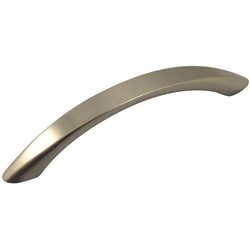 Contemporary 3-25/32 Inch Center to Center Bar Pulls with Nickel Finish