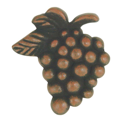 Fruit 2 Inch Diameter Rust Cabinet Knob