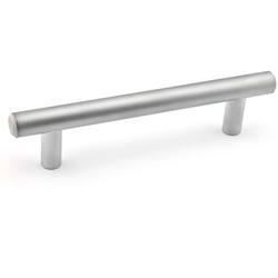 Contemporary 3-25/32 Inch Center to Center Bar Pulls with Matte Chrome Finish