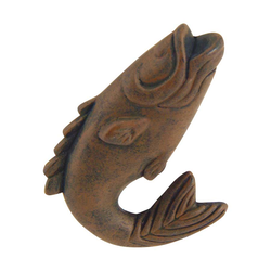 Fish 2-1/4 Inch Diameter Rust Cabinet Knob