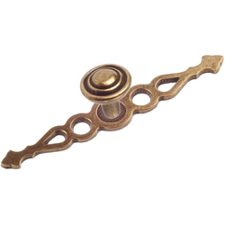 Traditional 31/32 Inch Diameter Knobs with Brass Finish