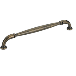Traditional 7-9/16 Inch Center to Center Bar Pulls with Brass Finish