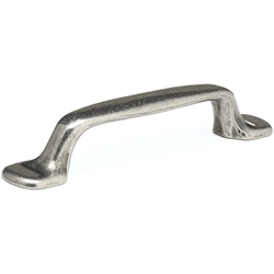 Traditional 3-25/32 Inch Center to Center Bar Pulls with Pewter Finish