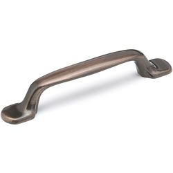 Traditional 3-25/32 Inch Center to Center Bar Pulls with Antique Copper Finish