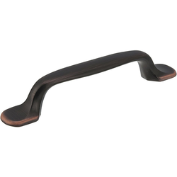 Traditional 3-25/32 Inch Center to Center Bar Pulls with Bronze Finish