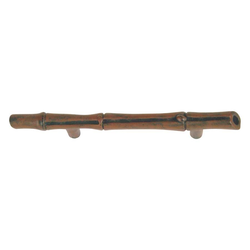 Bamboo 3 Inch Center to Center Rust Cabinet Pull