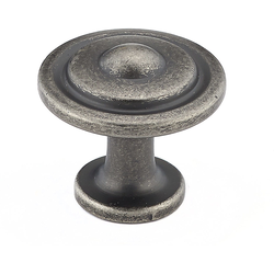 Traditional 1-1/4 Inch Diameter Knobs with Pewter Finish