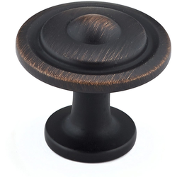 Traditional 1-1/4 Inch Diameter Knobs with Oil-Rubbed Bronze Finish
