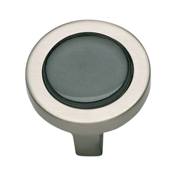 Spa 1-1/4 Inch Diameter Brushed Nickel Cabinet Knob