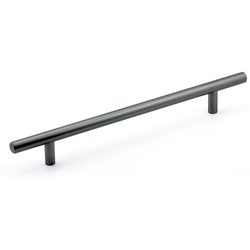 Contemporary 7-9/16 Inch Center to Center Bar Pulls with Antique Nickel Finish