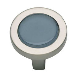 Spa 1-1/4 Inch Diameter Brushed Nickel Cabinet Knob