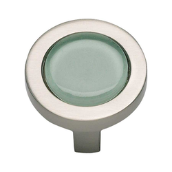 Spa 1-1/4 Inch Diameter Brushed Nickel Cabinet Knob