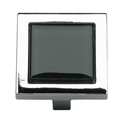 Spa 1-3/8 Inch Diameter Polished Chrome Cabinet Knob