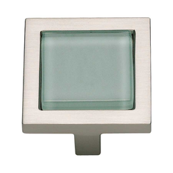 Spa 1-3/8 Inch Diameter Brushed Nickel Cabinet Knob