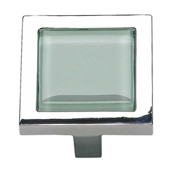 Spa 1-3/8 Inch Diameter Polished Chrome Cabinet Knob