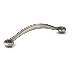 Traditional 5-1/32 Inch Center to Center Bar Pulls with Pewter Finish