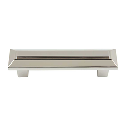 Trocadero 3 Inch Center to Center Polished Nickel Cabinet Pull