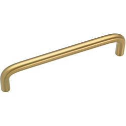 Functional 4 Inch Center to Center Bar Pulls with Satin Brass Finish