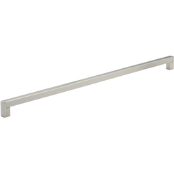 Contemporary 22-5/8 Inch Center to Center Bar Pulls with Nickel Finish