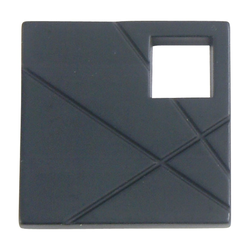 Modernist Knob 1-1/2 inch Diameter Matte Black