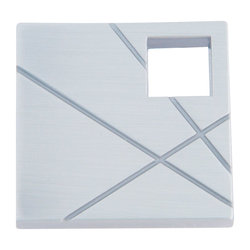 Modernist Knob 1-1/2 inch Diameter Brushed Nickel