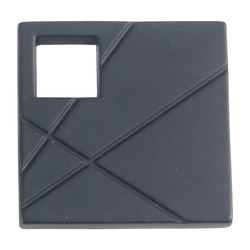 Modernist Knob 1-1/2 inch Diameter Matte Black