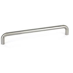 Functional 7-9/16 Inch Center to Center Bar Pulls with Nickel Finish