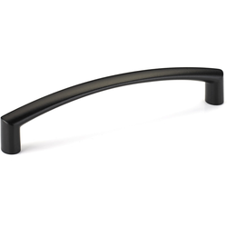 Contemporary 5-1/32 Inch Center to Center Bar Pulls with Matte Black Finish