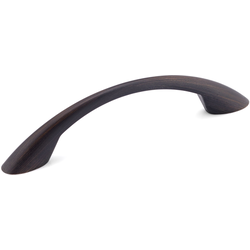 Contemporary 3-25/32 Inch Center to Center Bar Pulls with Bronze Finish