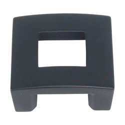 Centinel 1-1/4 Inch Center to Center Black Cabinet Pull