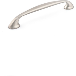 Transitional 6-5/16 Inch Center to Center Bar Pulls, Brushed Nickel
