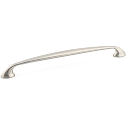 Transitional 10-1/8 Inch Center to Center Bar Pulls, Brushed Nickel