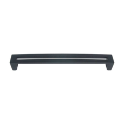 Centinel 7-1/2 Inch Center to Center Black Cabinet Pull