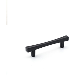 Transitional 3-25/32 Inch Center to Center Bar Pulls with Matte Black Finish