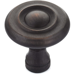 Traditional 1-1/4 Inch Diameter Knobs with Oil-Rubbed Bronze Finish