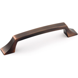 Transitional 5-1/32 Inch Center to Center Bar Pulls with Bronze Finish