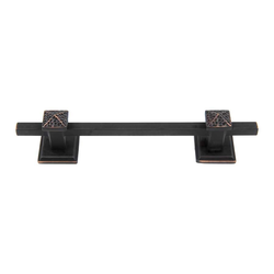 Craftsman 4 Inch Center to Center Venetian Bronze Cabinet Pull