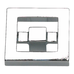 Nobu 1-3/8 Inch Diameter Polished Chrome Cabinet Knob